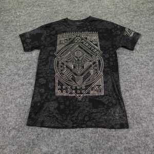 American Fighter T-Shirt Mens Medium Black Athletic Graphic Burnout Tee